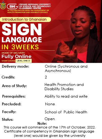 E-Learning KNUST sign language