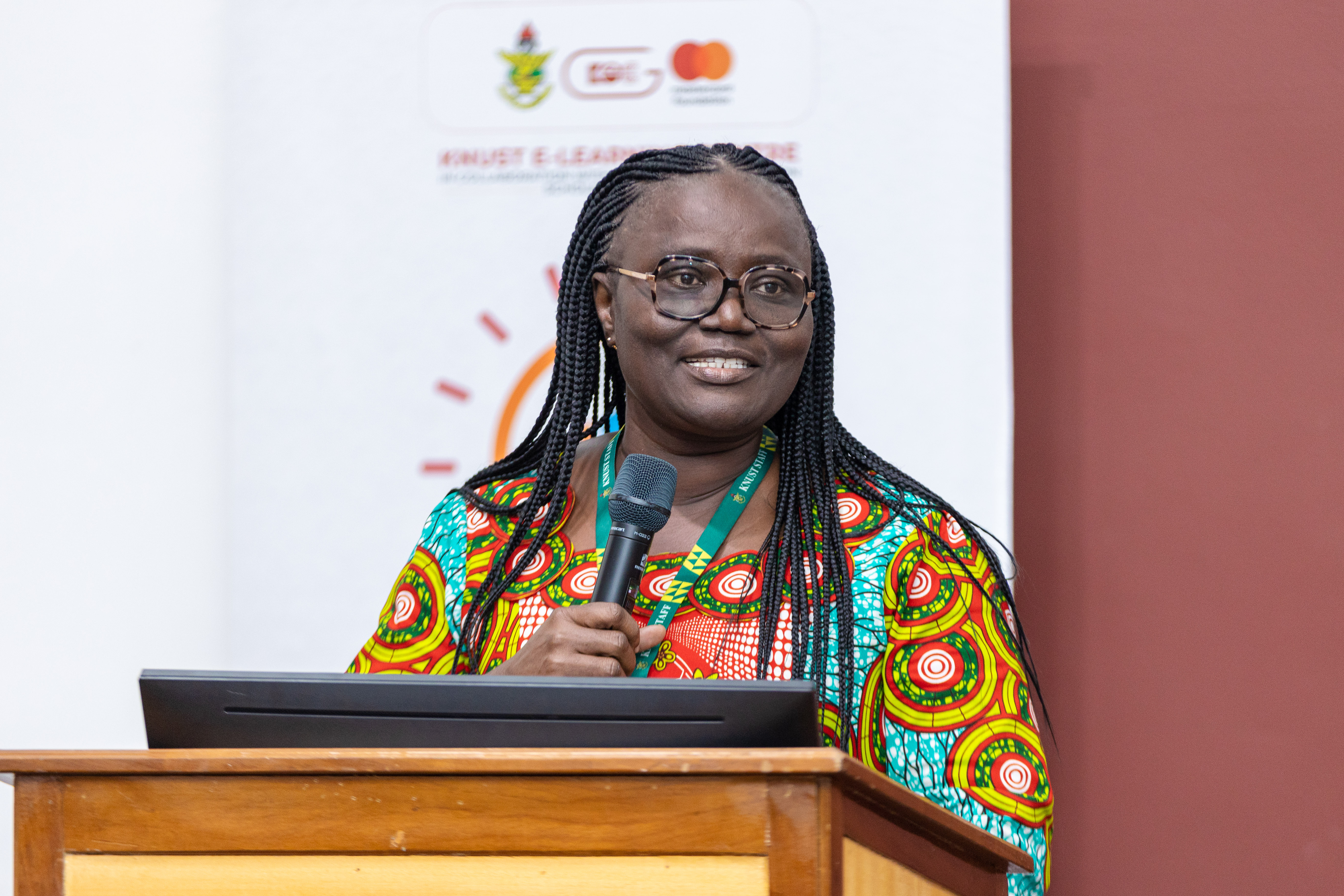 VC at the master class workshop knust elearning centre