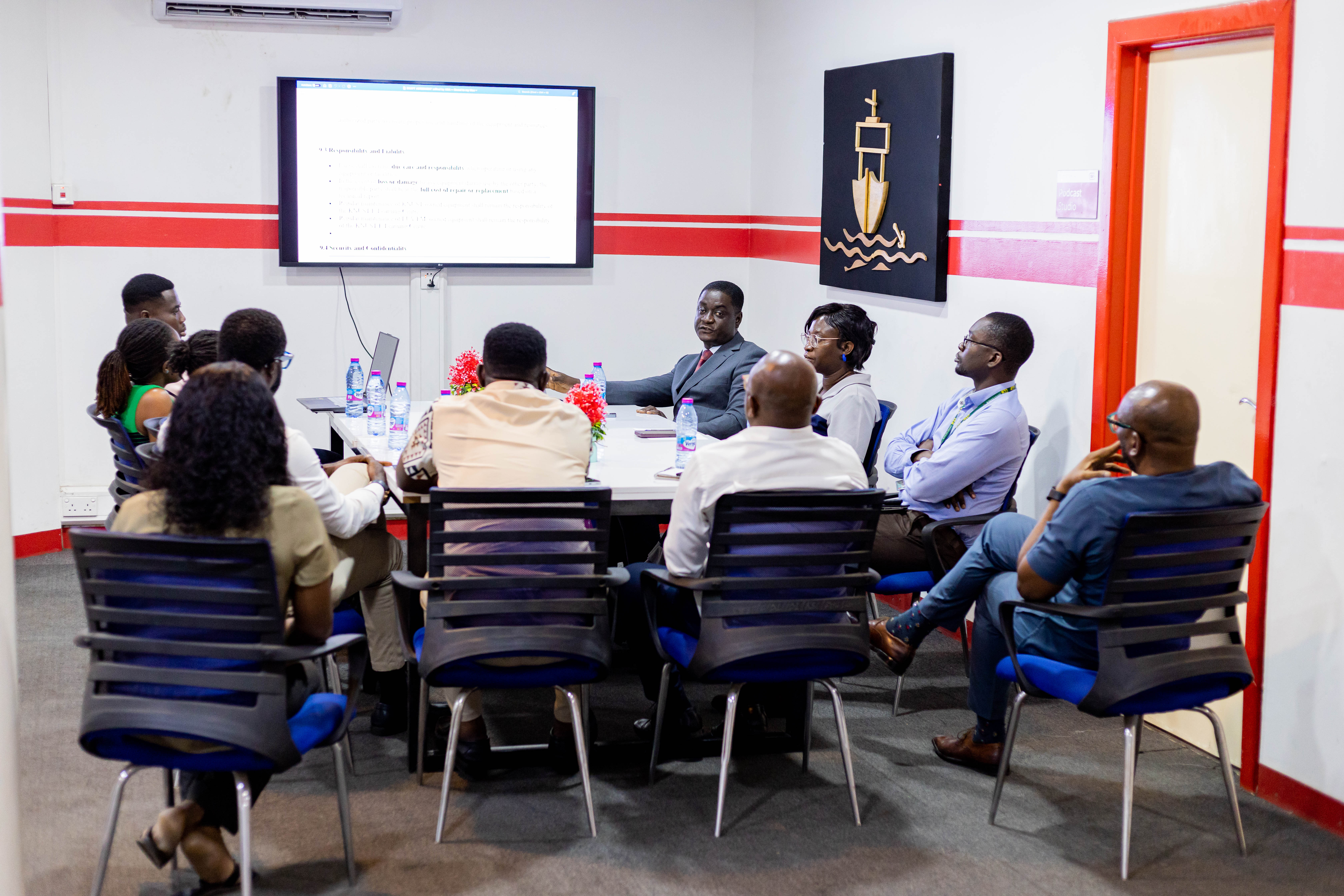LuvFM visits KNUST ELEARning centre