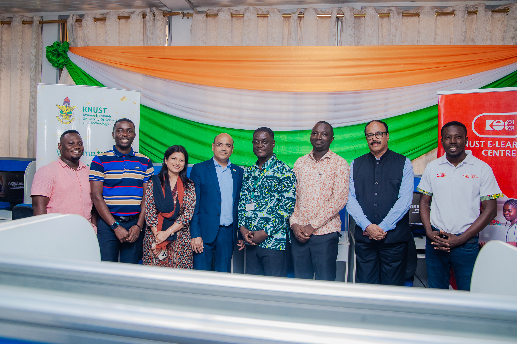 His Excellency Manish Gupta at knust elearning centre