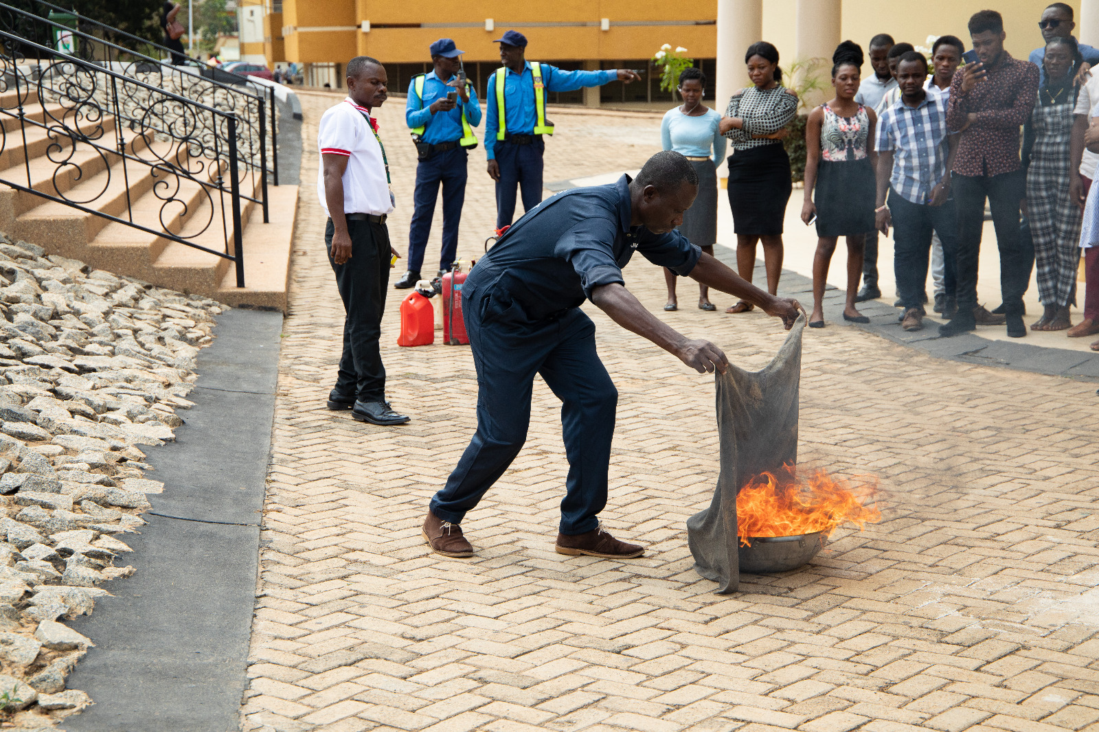 Demonstration KNUST Fire service