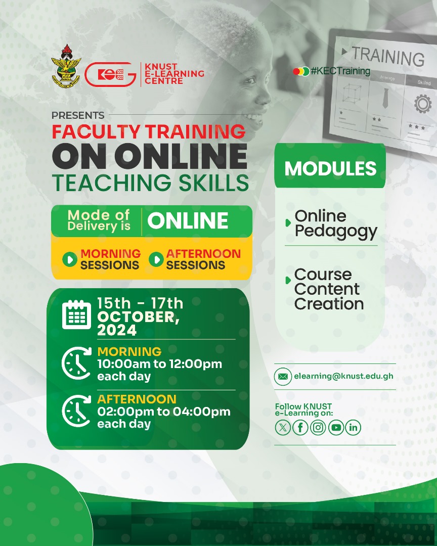 KNUST Host faculty training