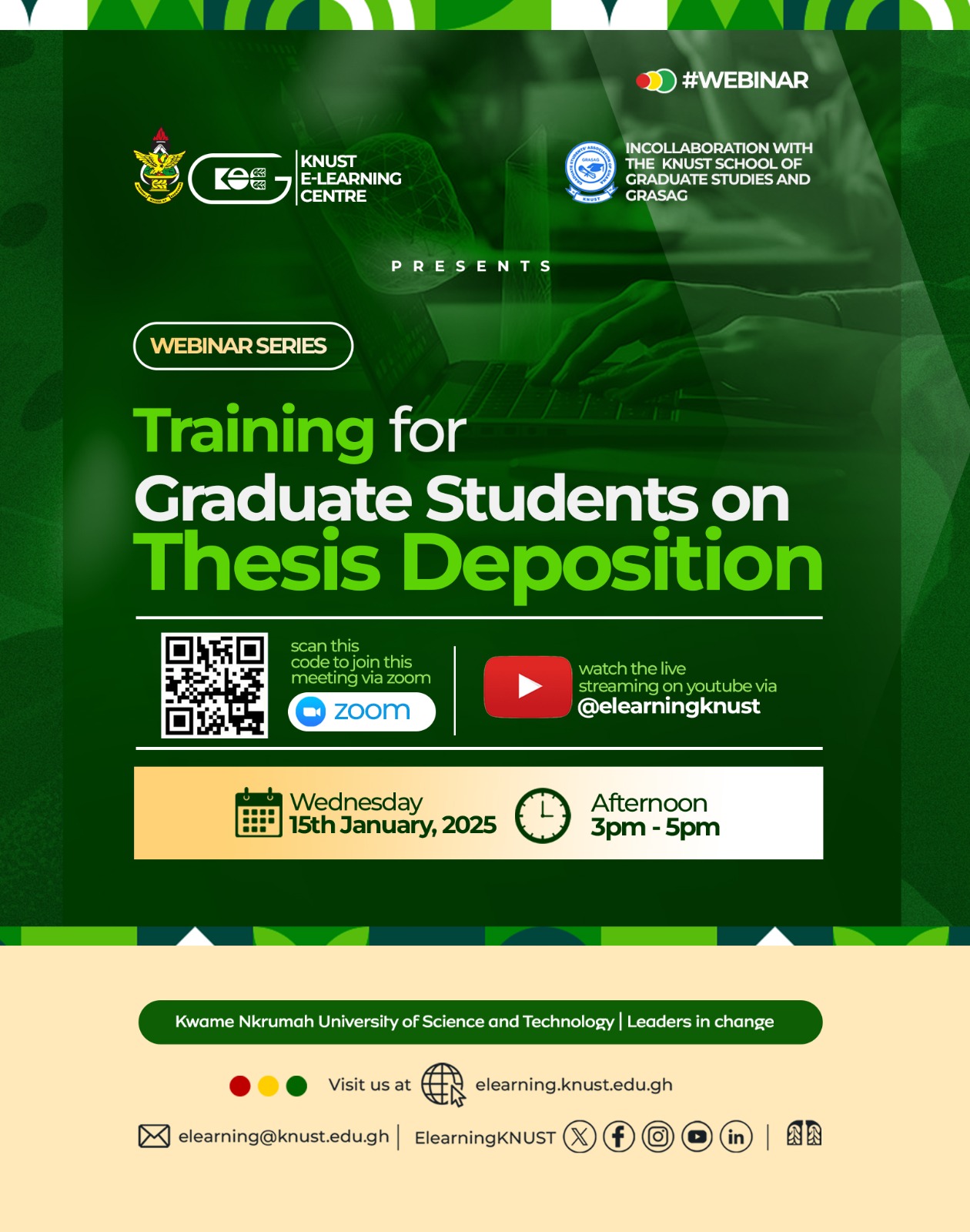 Thesis Deposition Training - Elearning Knust