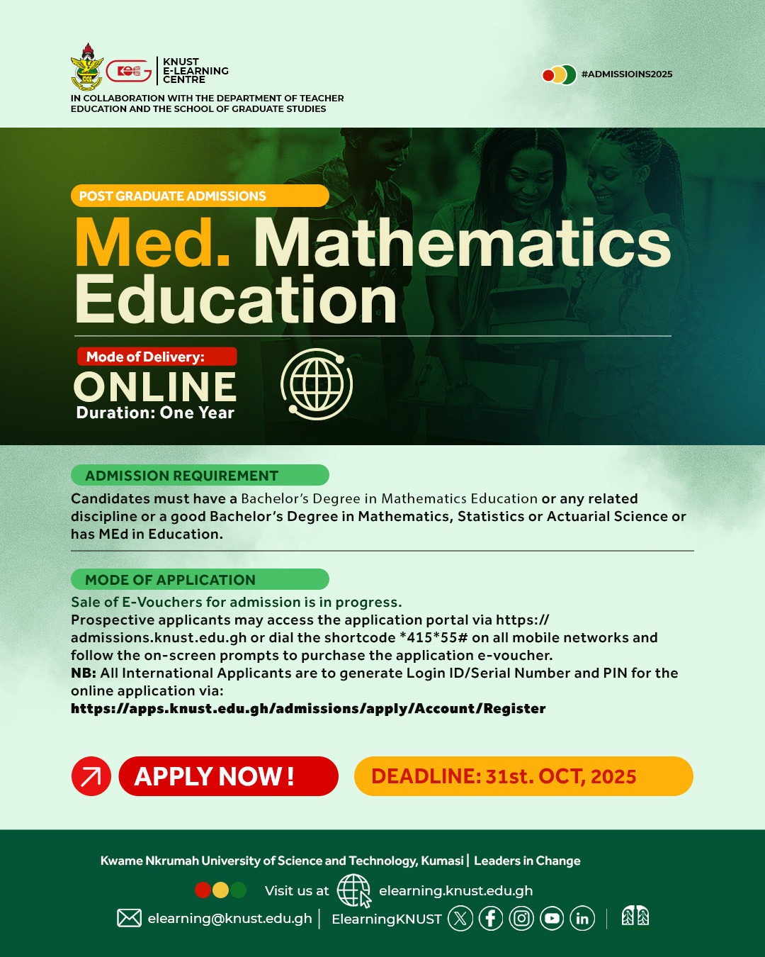 Med Mathematicas education 2025