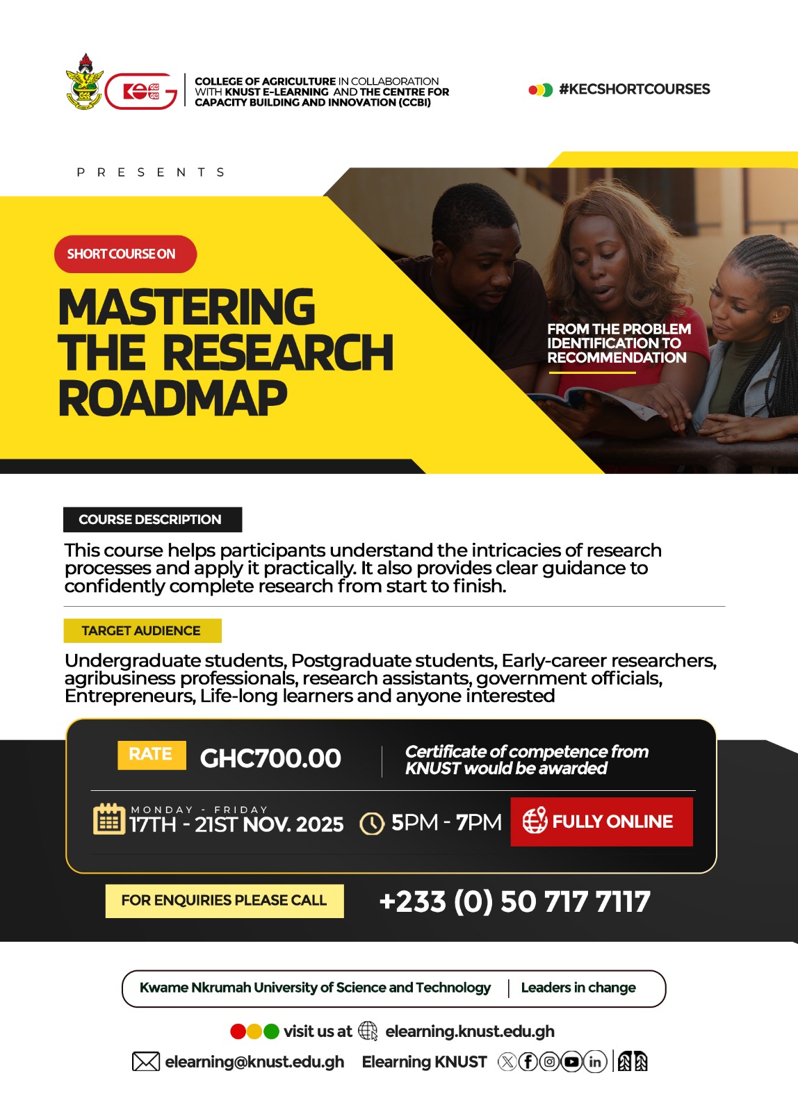 Mastering Research RoadmapShortcourses