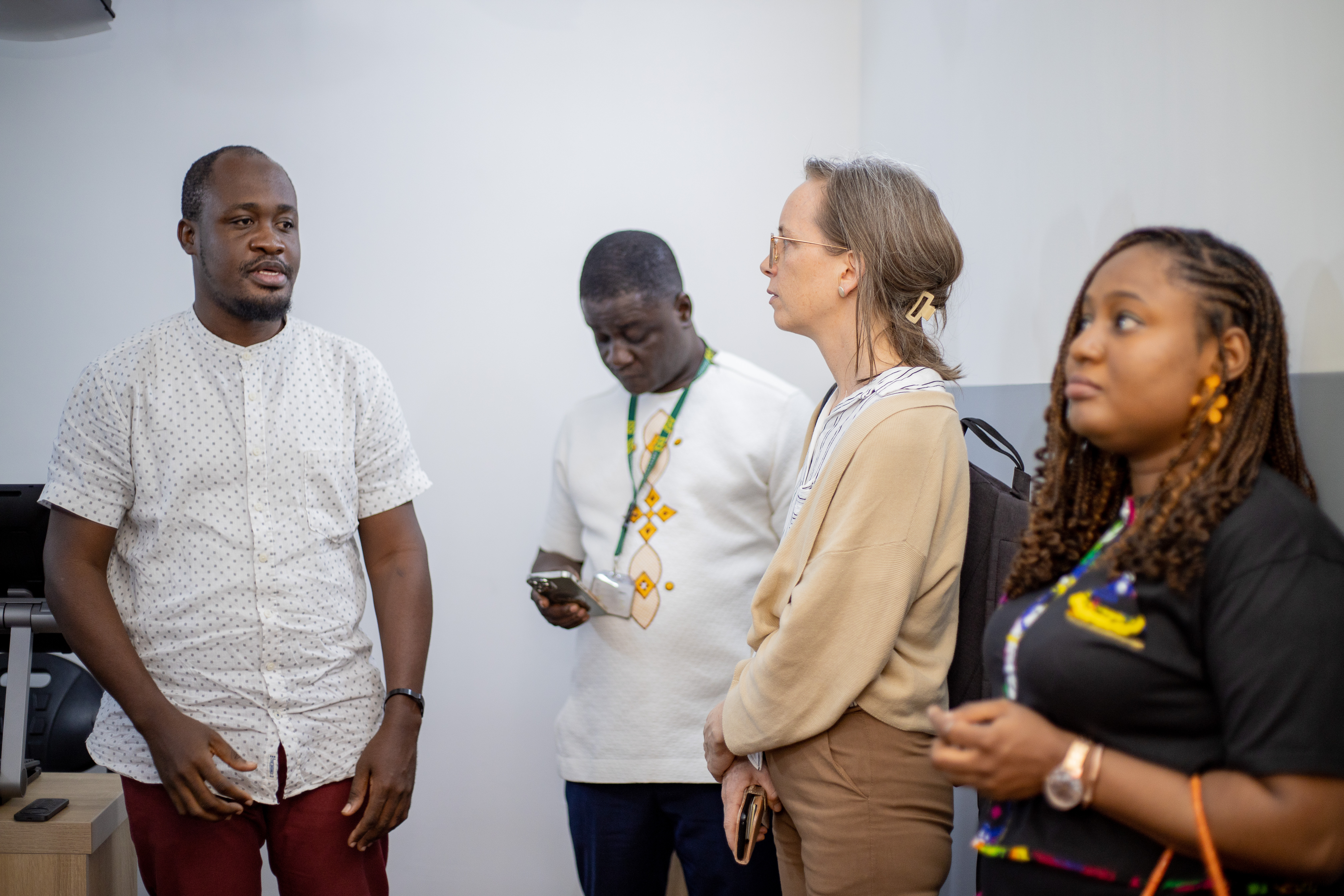 Adwoa Owusu of Women’s CEO - AFOS Visit KNUST e-learning Center