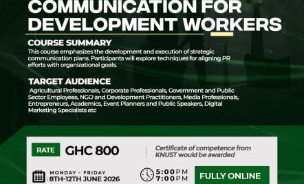 Public Relations & Strategic Communication for Development workers